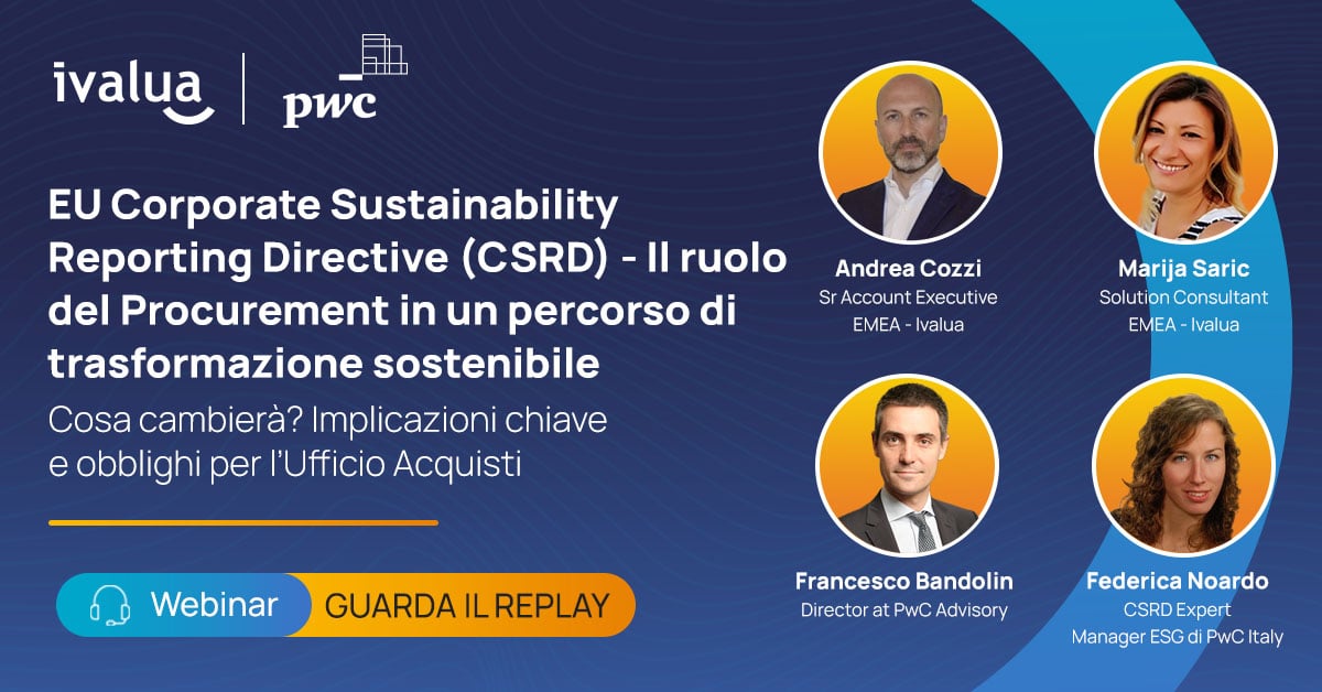 EU Corporate Sustainability Reporting Directive (CSRD) - Il ruolo del Procurement in un percorso di trasformazione sostenibile